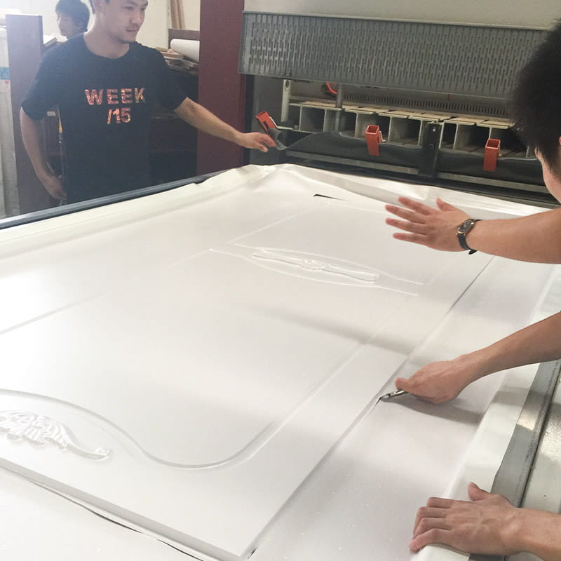 LM501 PVC Fholúis Teirmeaforming greamaitheach do dhoirse adhmaid